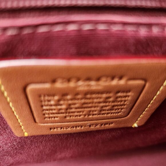 NWT Coach CZ180 Signature Rose Gallery Tote Top Zip Handbag Tan Multi - Picture 5 of 5